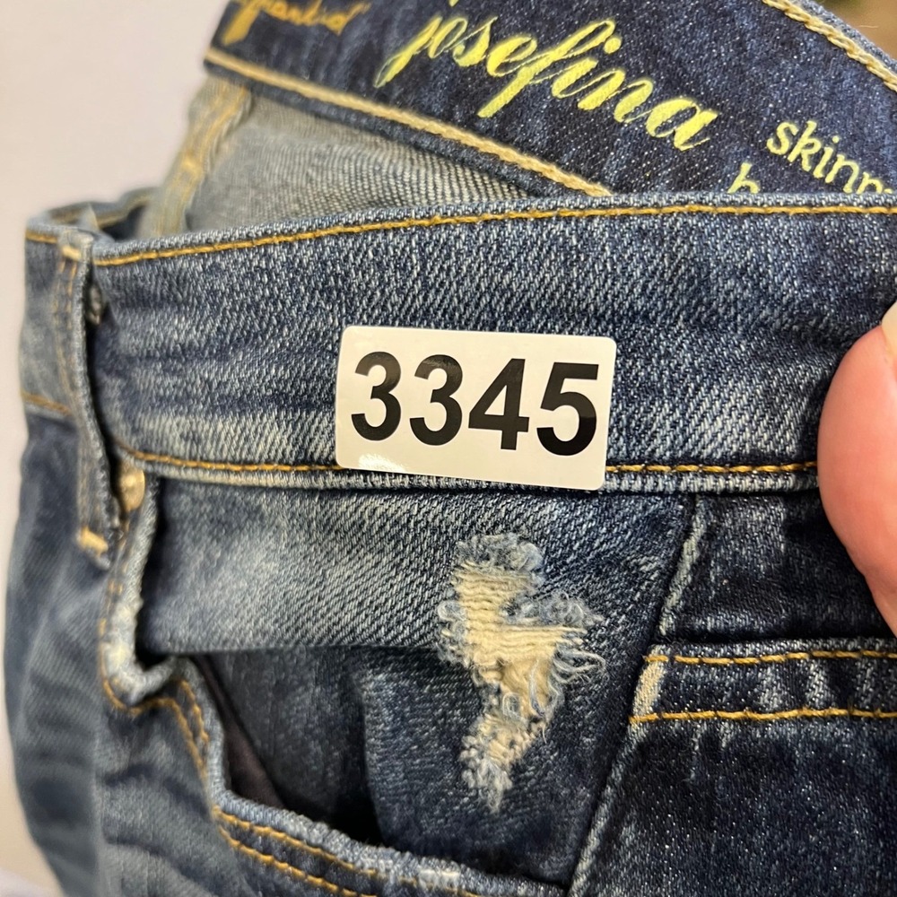 7 For All Mankind Women Josefina Jeans Distressed Boyfriend Blue 31 - Picture 16 of 16